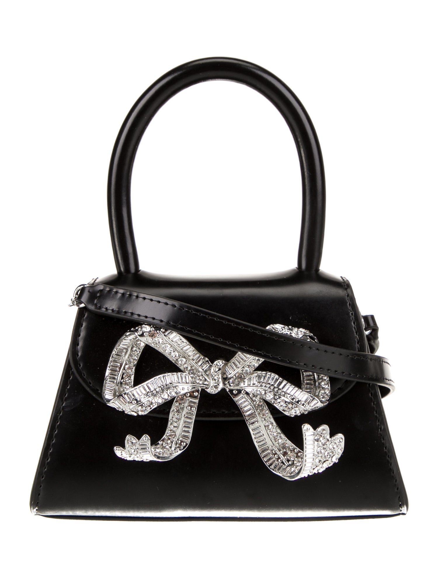 Self-Portrait Leather Evening Bag