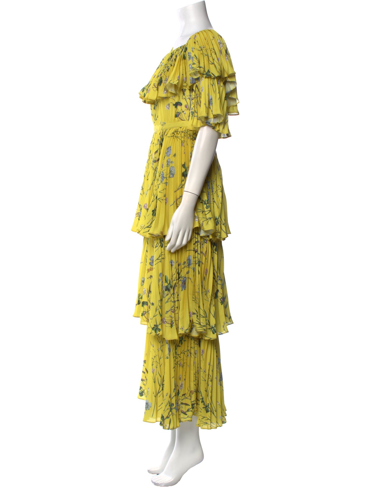 Self-Portrait Floral Print Midi Length Dress