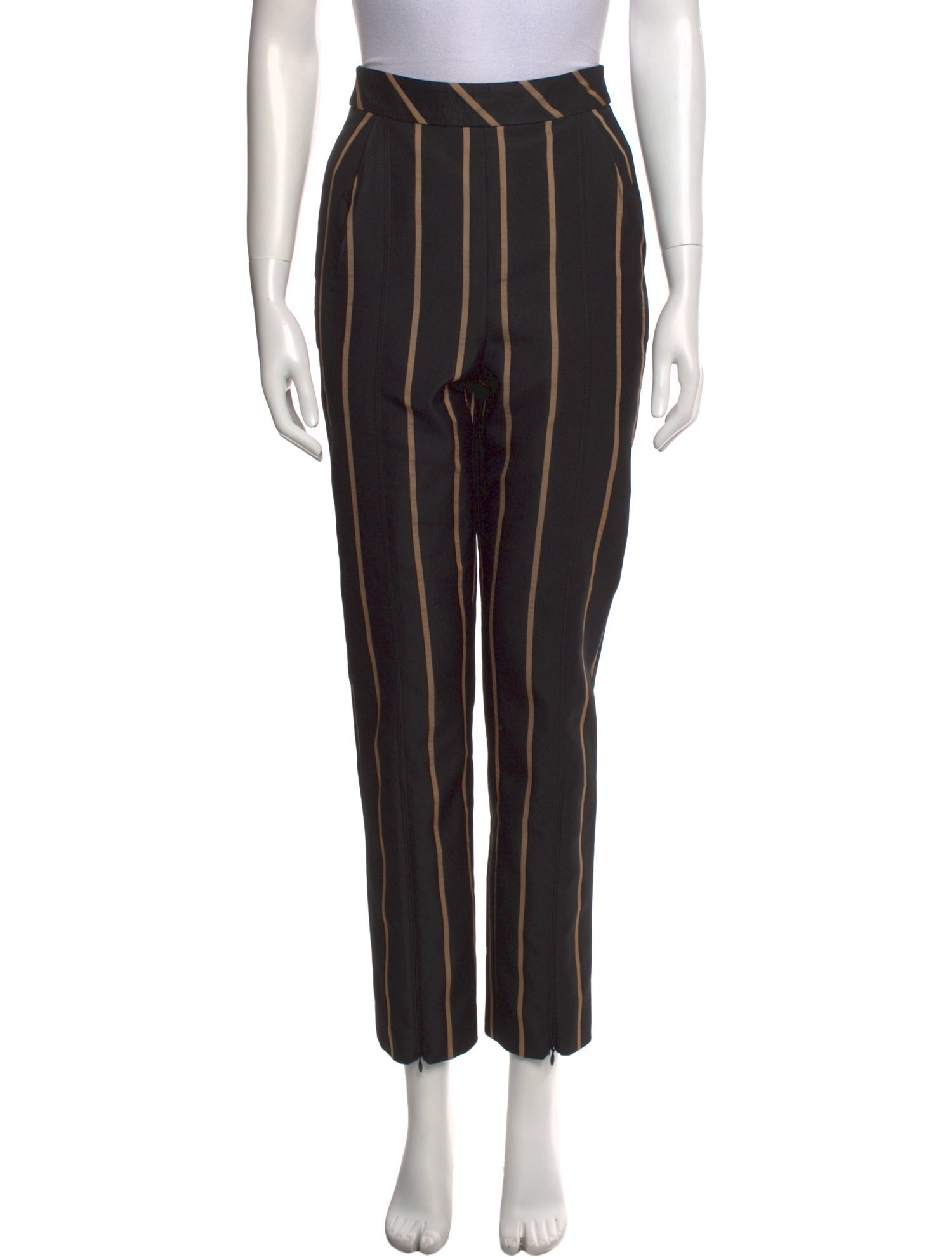 Self-Portrait Striped Straight Leg Pants