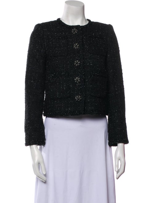 Self-Portrait 2022 Tweed Pattern Evening Jacket