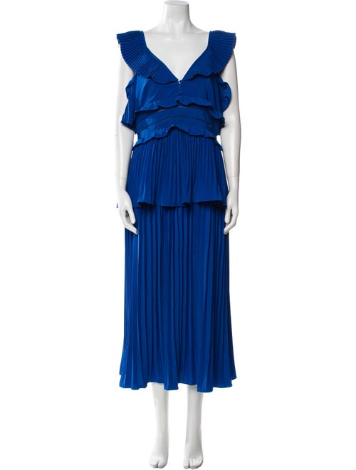 Self-Portrait Square Neckline Long Dress