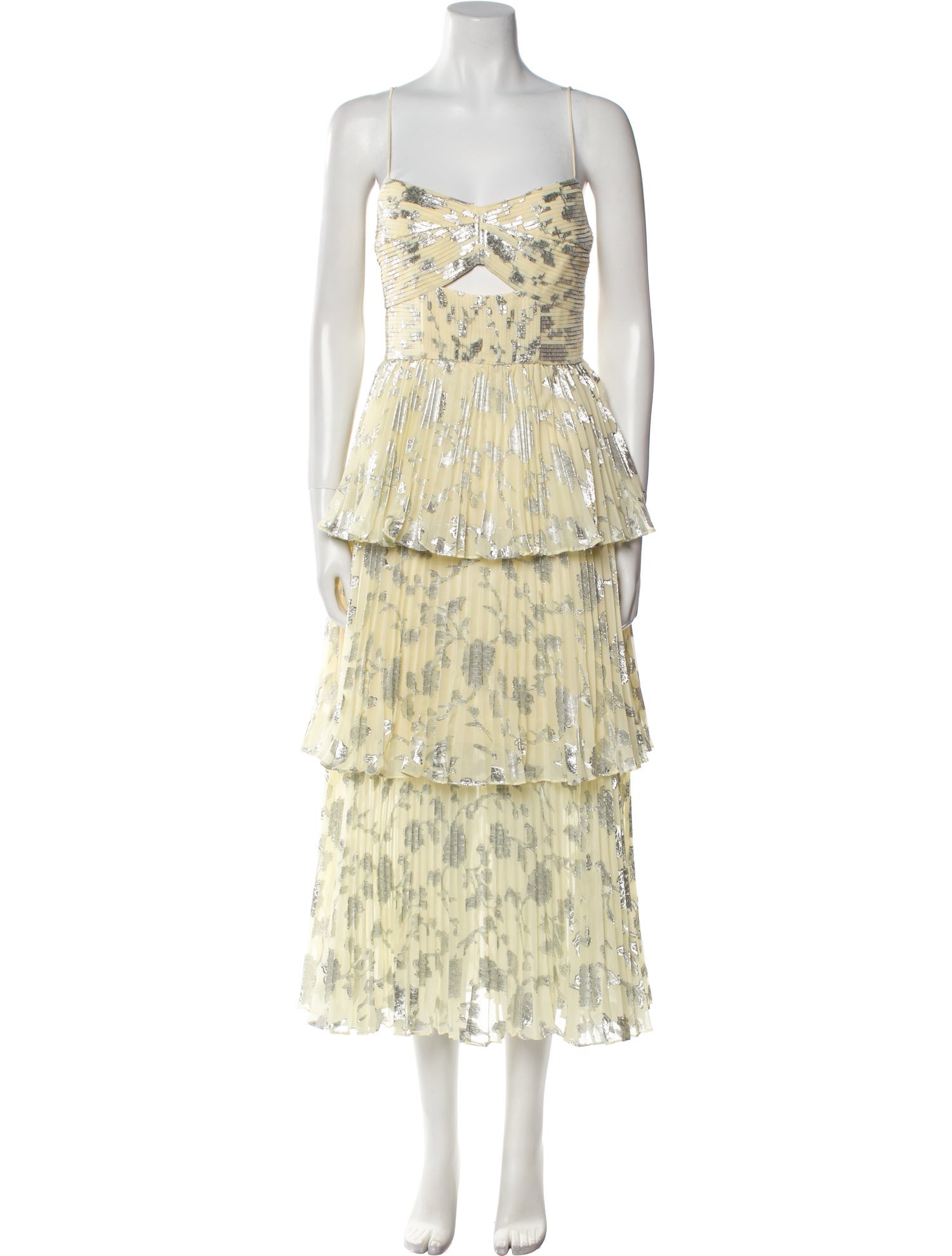 Self-Portrait Floral Print Midi Length Dress