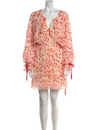 Self-Portrait Printed Mini Dress