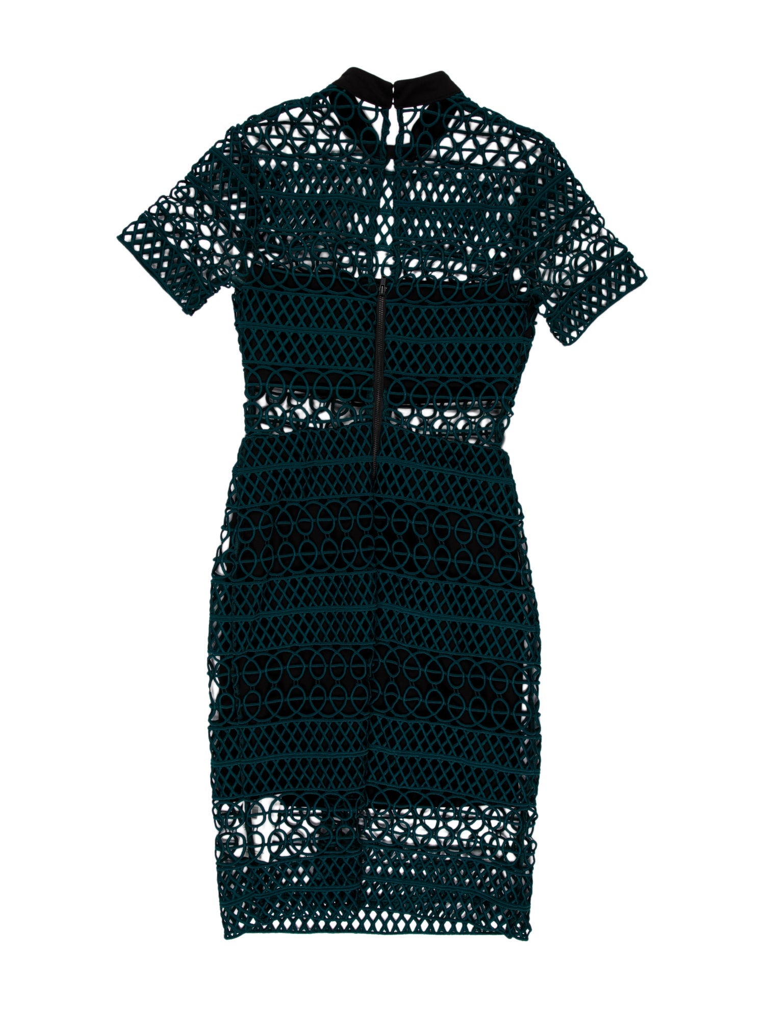 Self-Portrait Lace Pattern Mini Dress