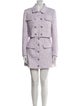 Self-Portrait Tweed Pattern Crystal Embellishments Skirt Suit