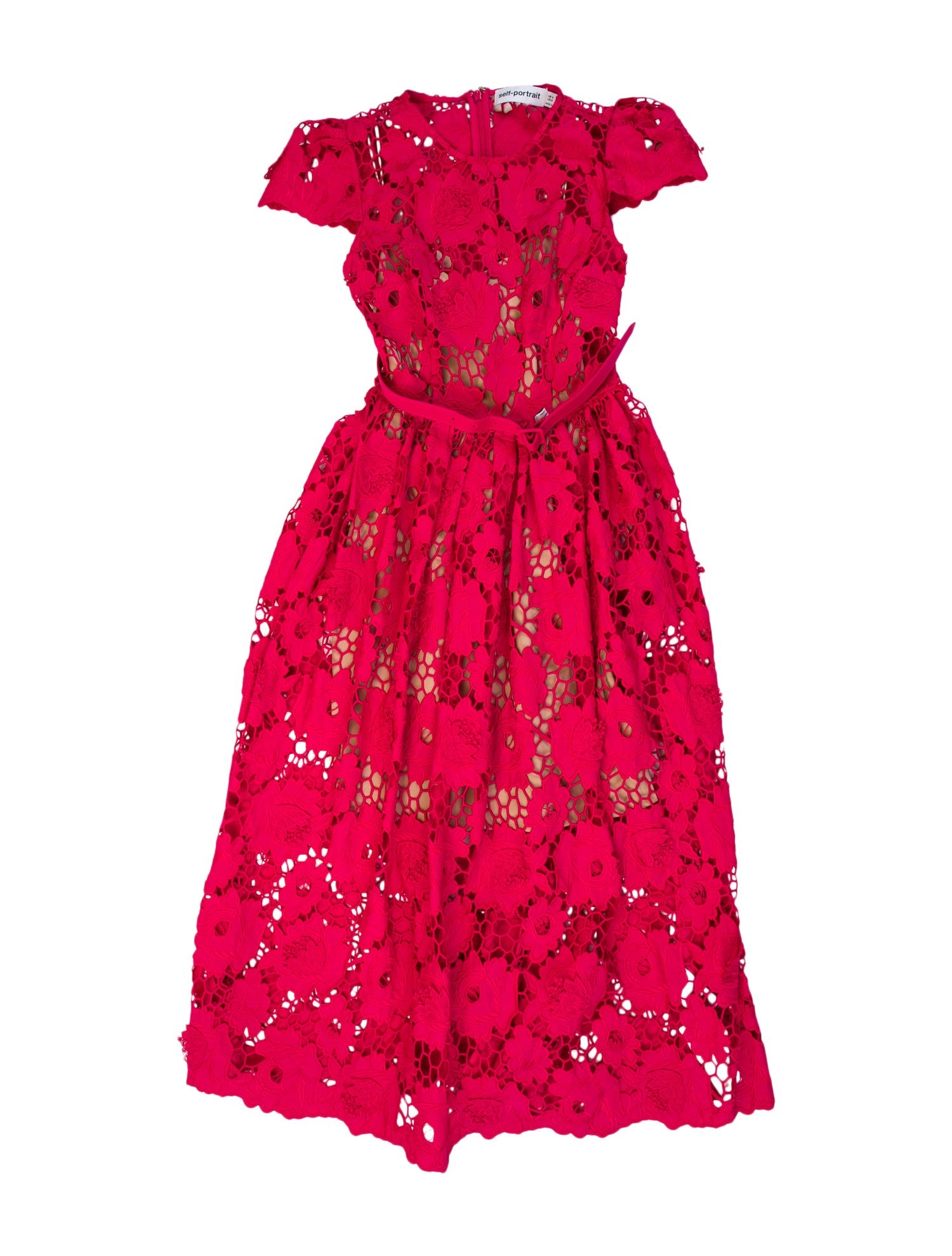 Self-Portrait Floral Print Midi Length Dress