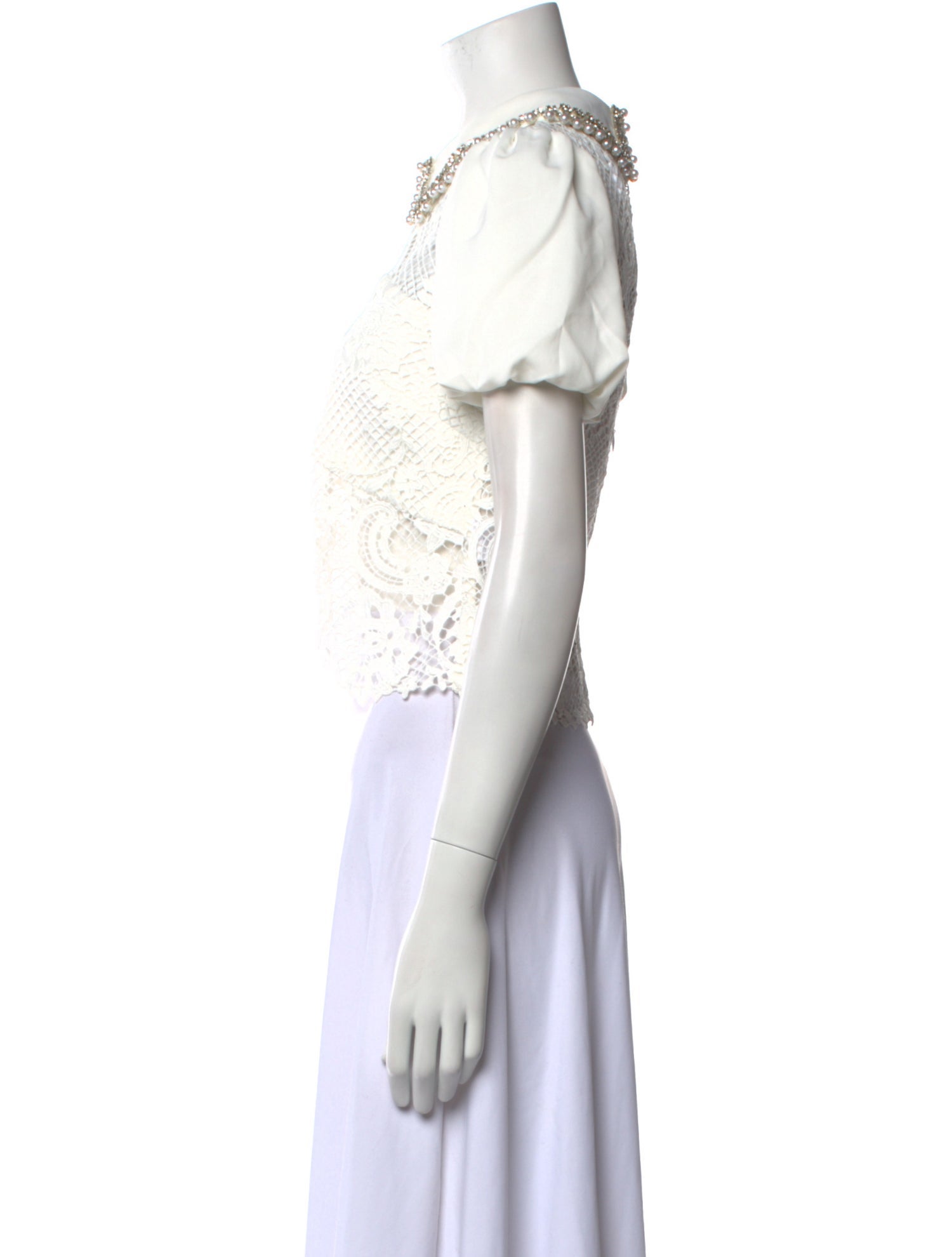 Self-Portrait Short Sleeve Crop Top w/ Tags