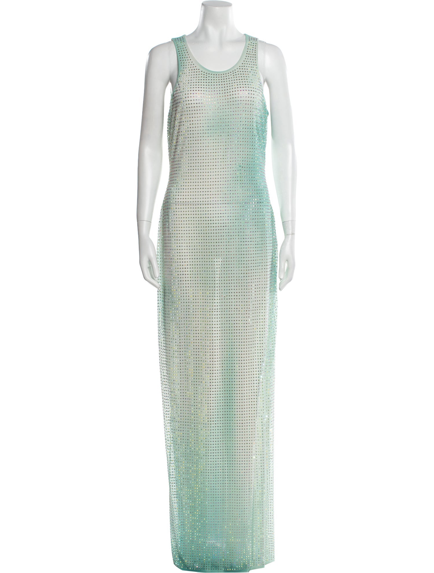 Self-Portrait Scoop Neck Long Dress