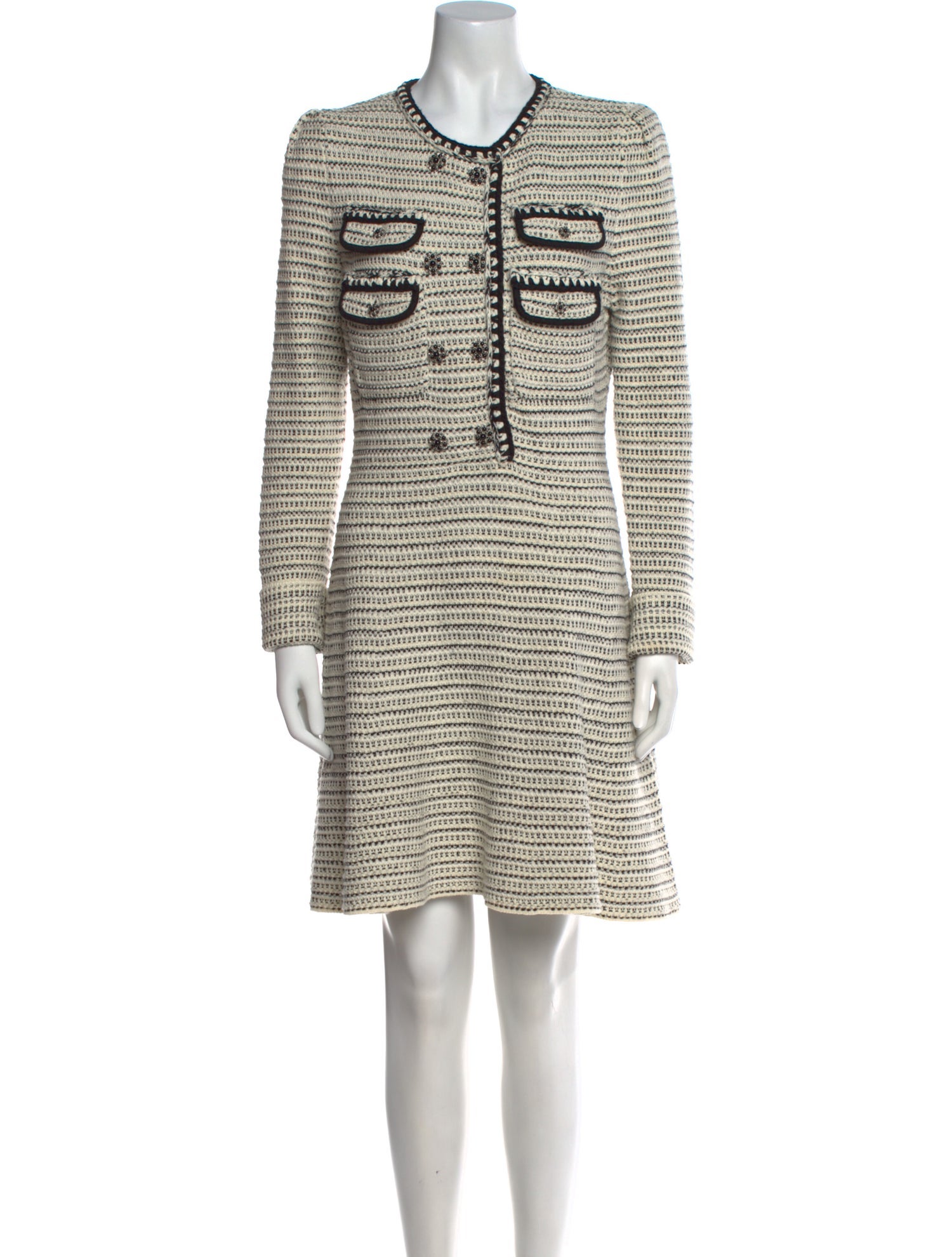 Self-Portrait Striped Mini Dress