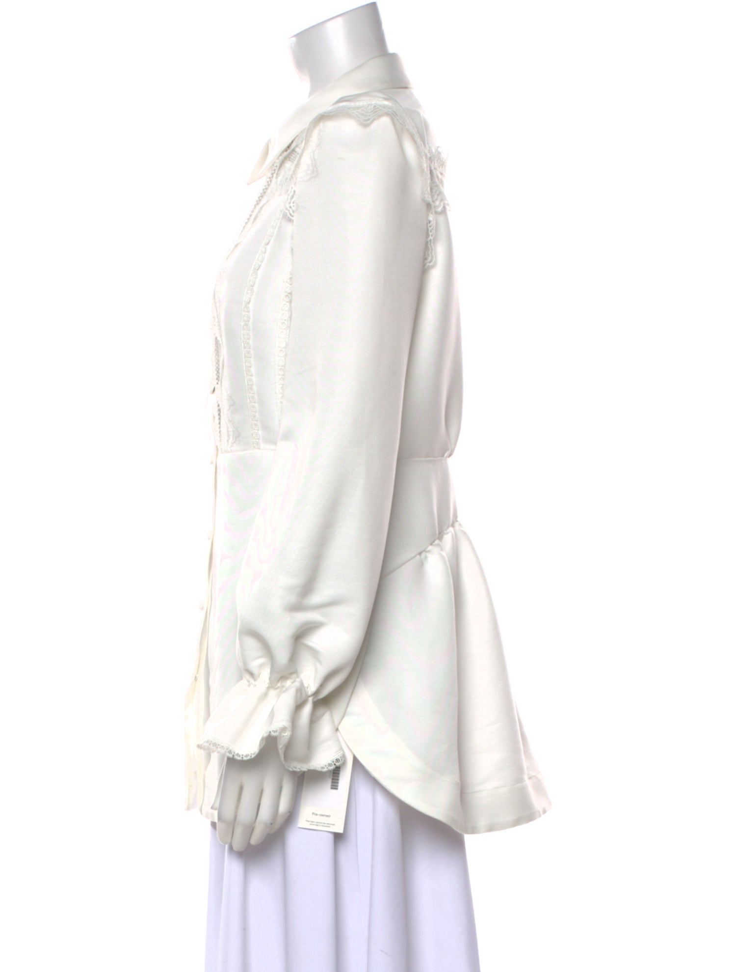 Self-Portrait Long Sleeve Button-Up Top