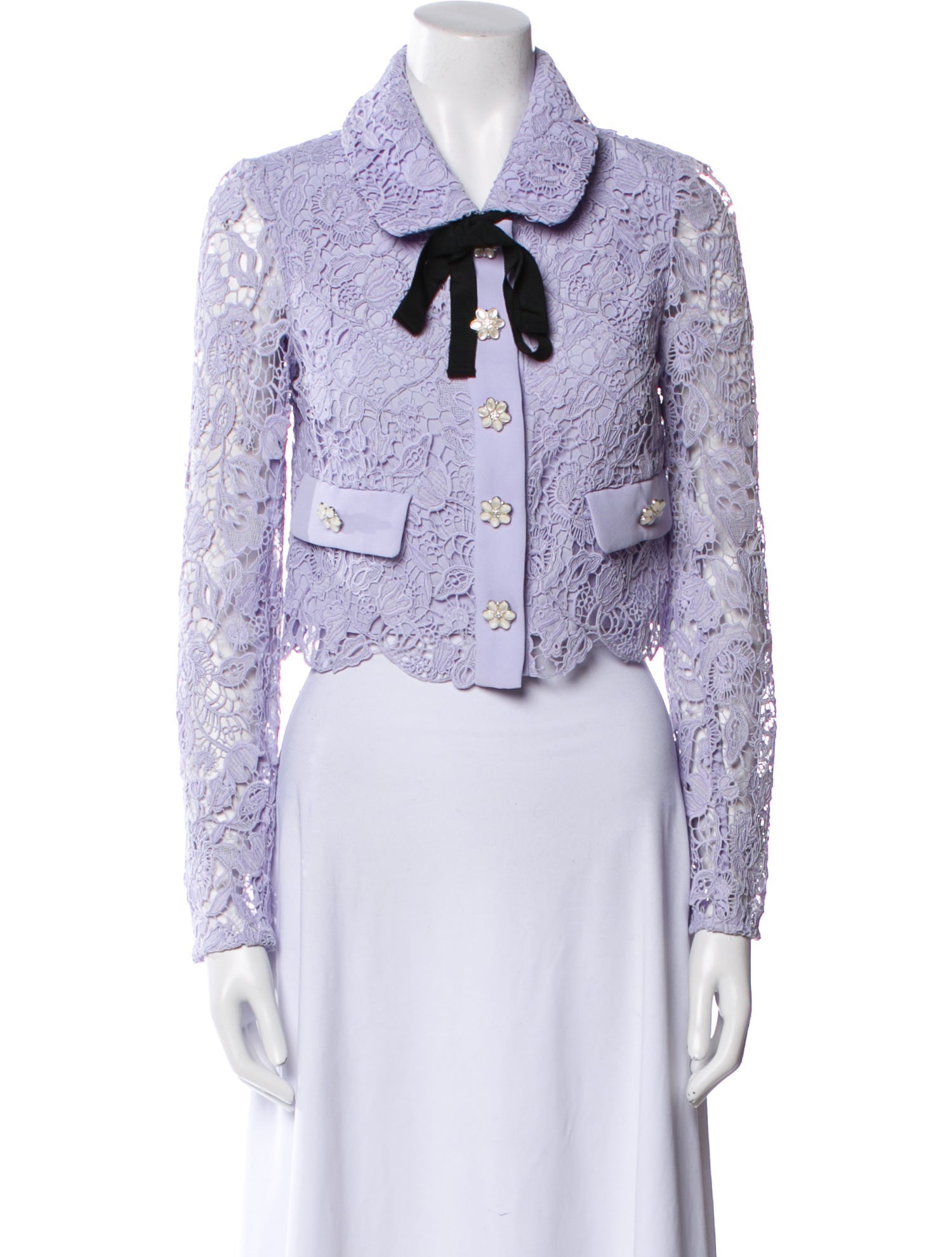 Self-Portrait 2023 Lace Pattern Evening Jacket w/ Tags