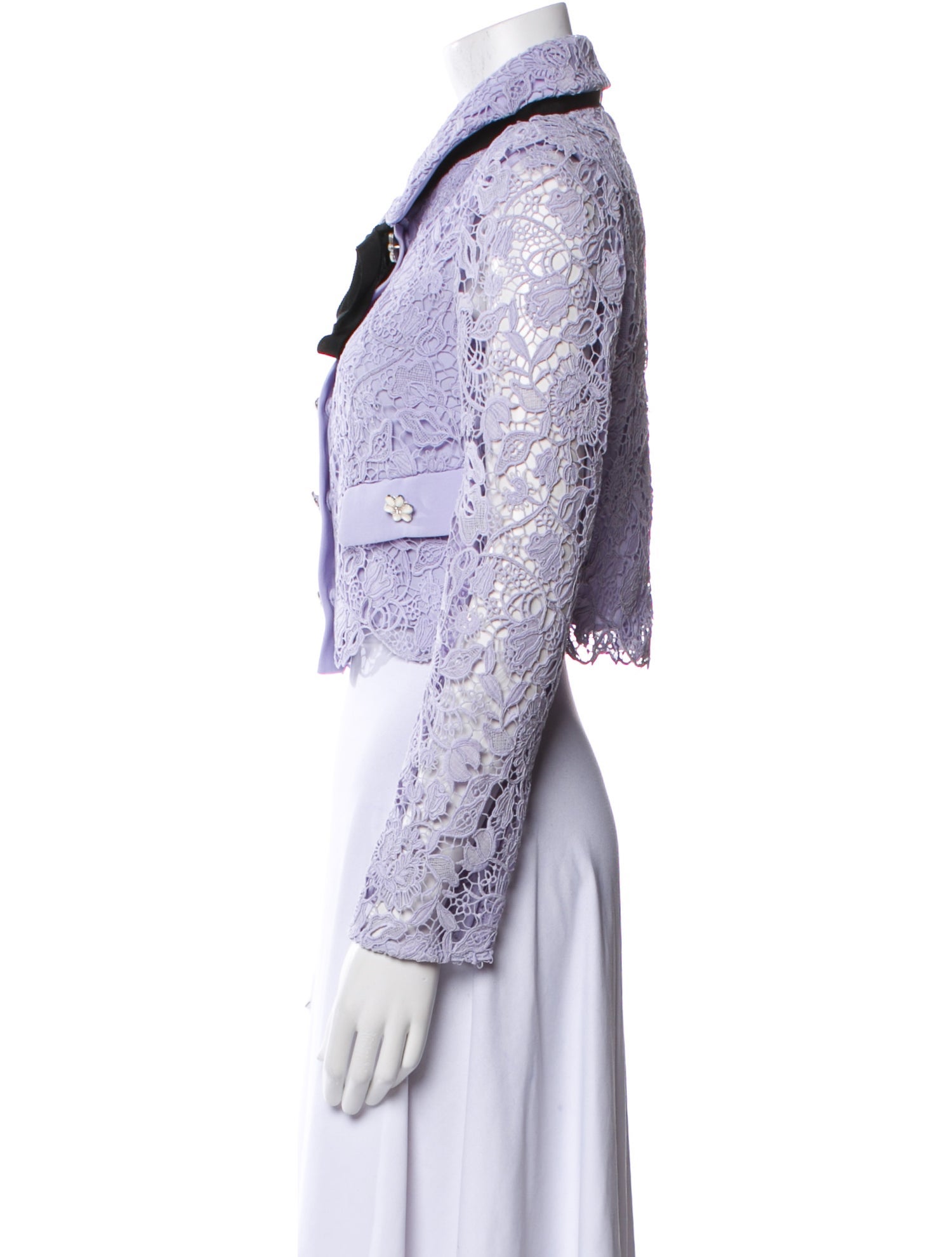 Self-Portrait 2023 Lace Pattern Evening Jacket w/ Tags