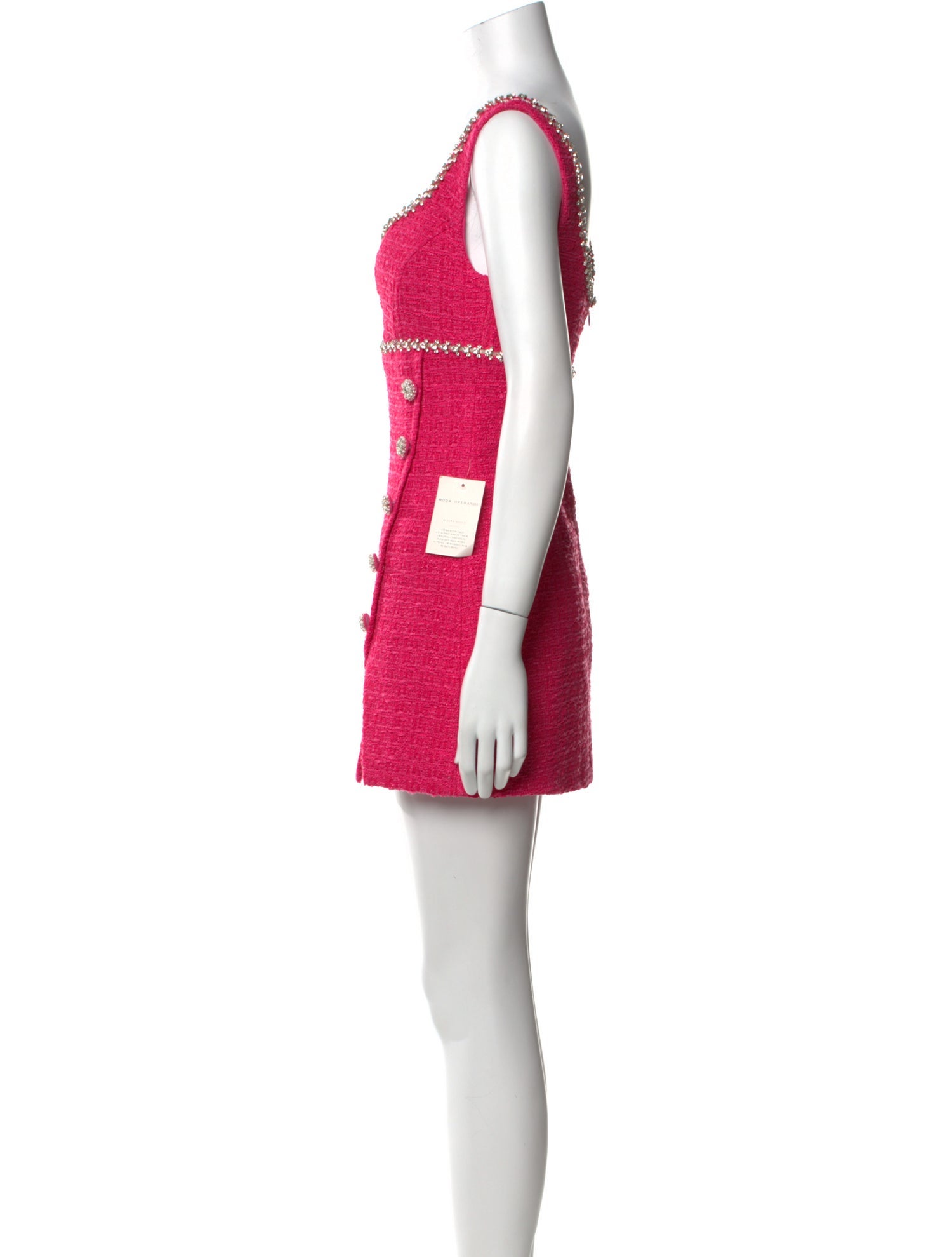 Self-Portrait Scoop Neck Mini Dress