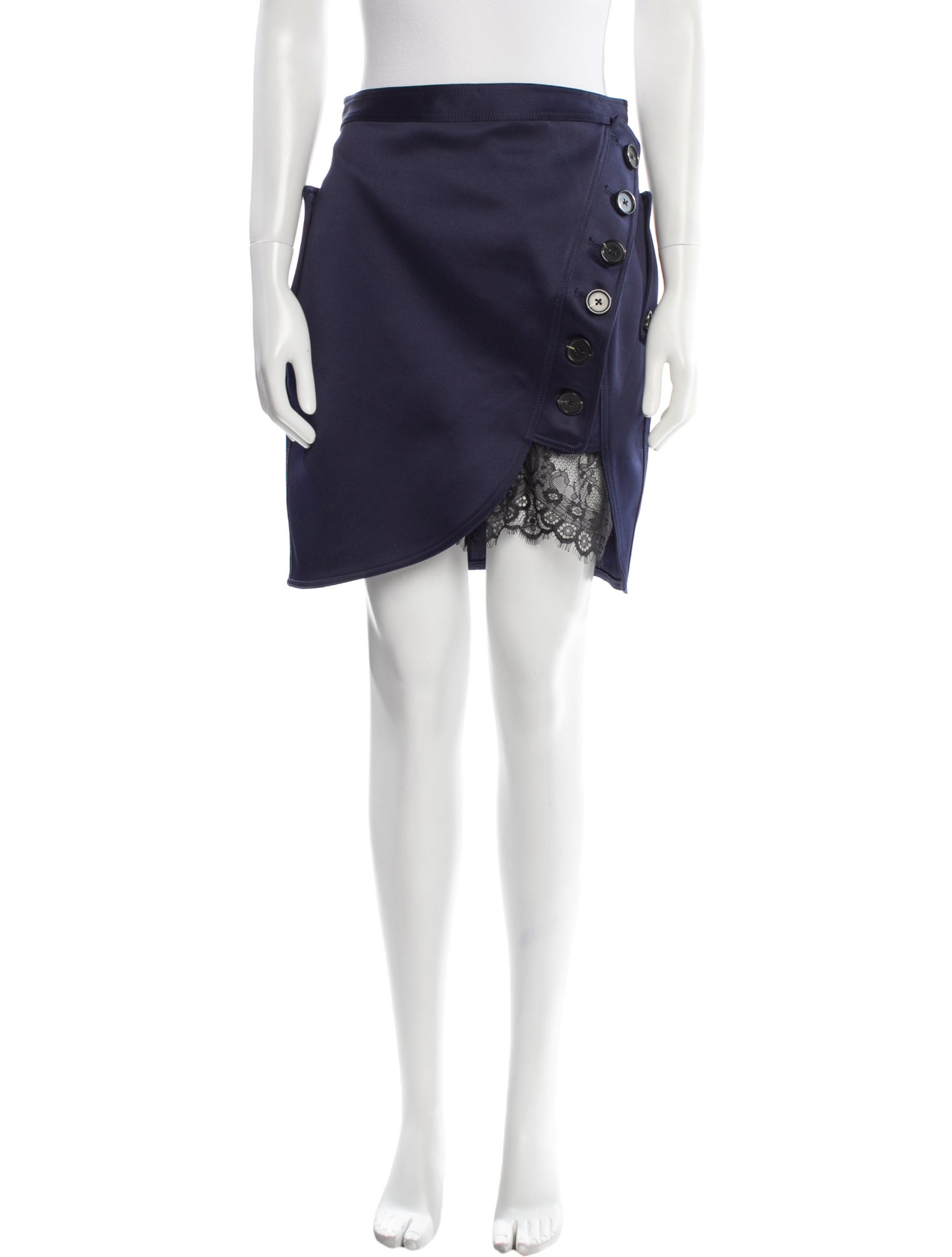 Self-Portrait Lace Trim Embellishment Mini Skirt