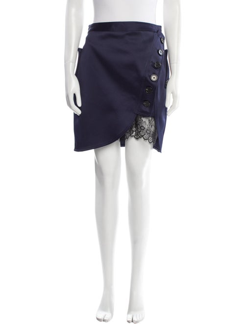 Self-Portrait Lace Trim Embellishment Mini Skirt