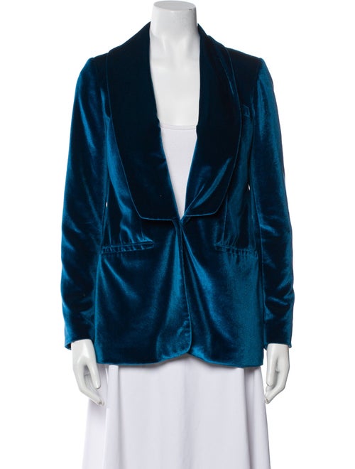Self-Portrait Velvet Blazer