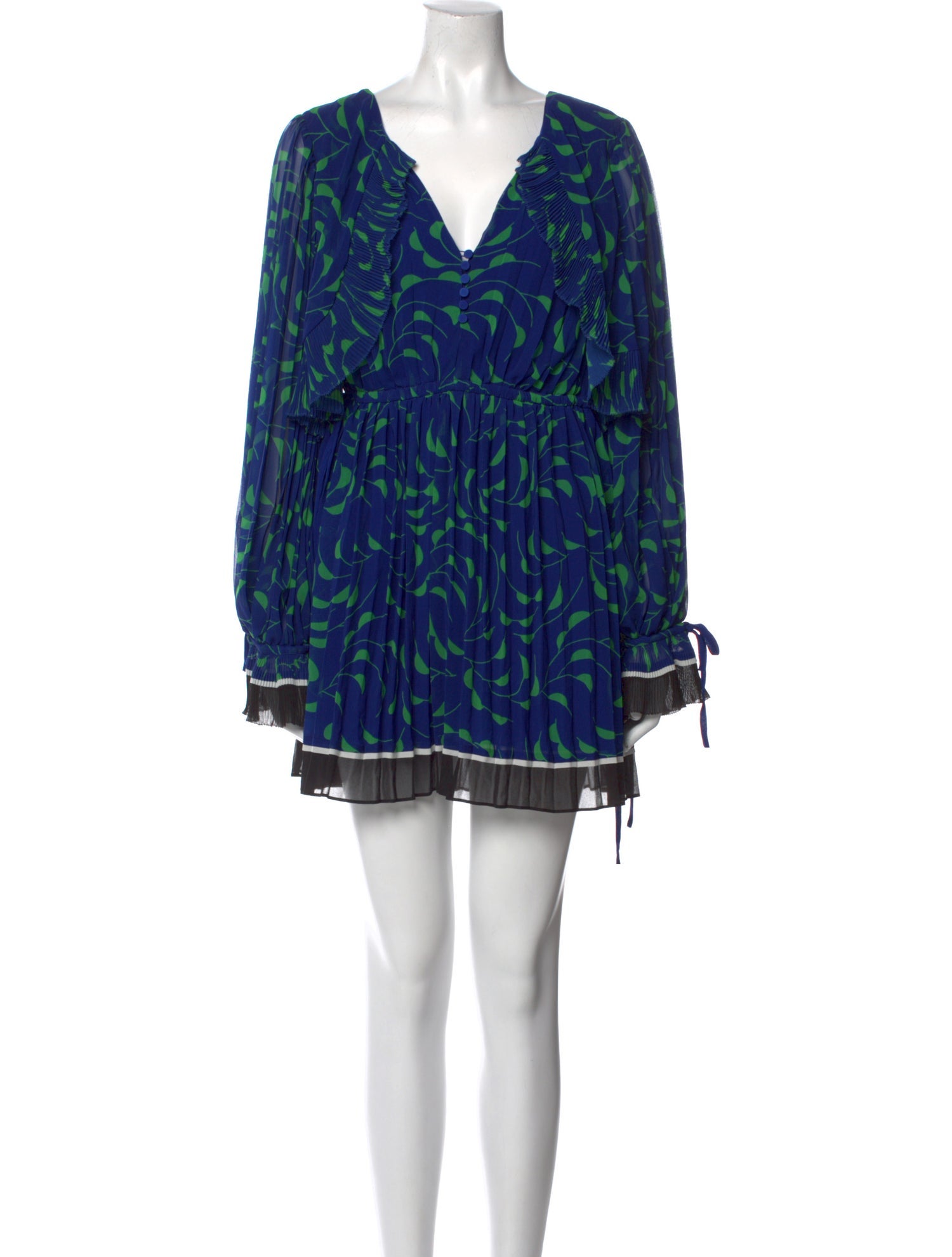 Self-Portrait Printed Mini Dress