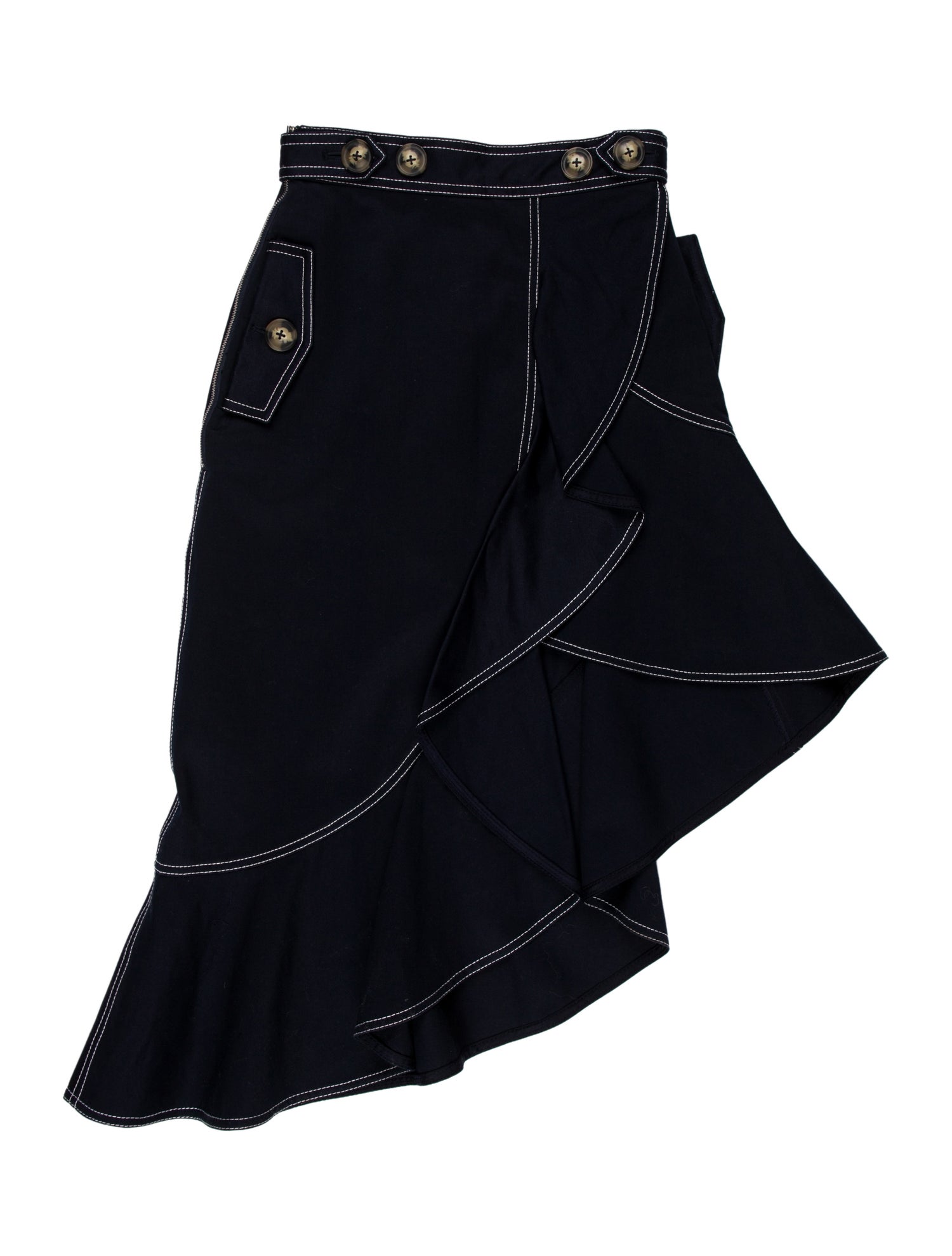 Self-Portrait Midi Length Skirt