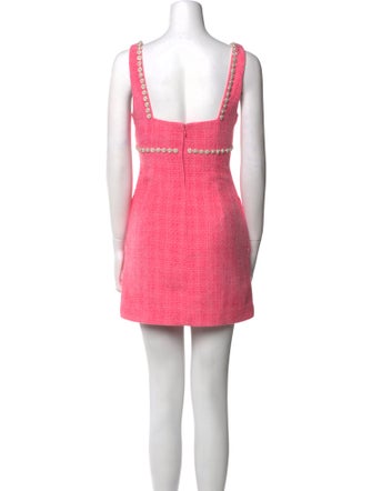 Self-Portrait V-Neck Mini Dress