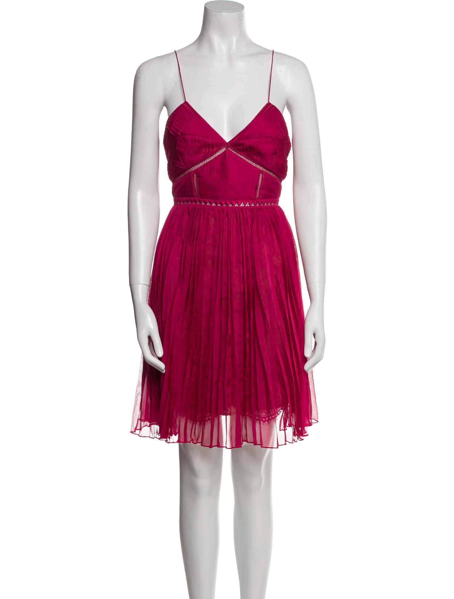 Self-Portrait V-Neck Mini Dress