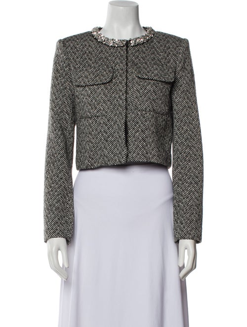 Self-Portrait Tweed Pattern Evening Jacket