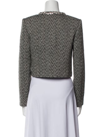 Self-Portrait Tweed Pattern Evening Jacket