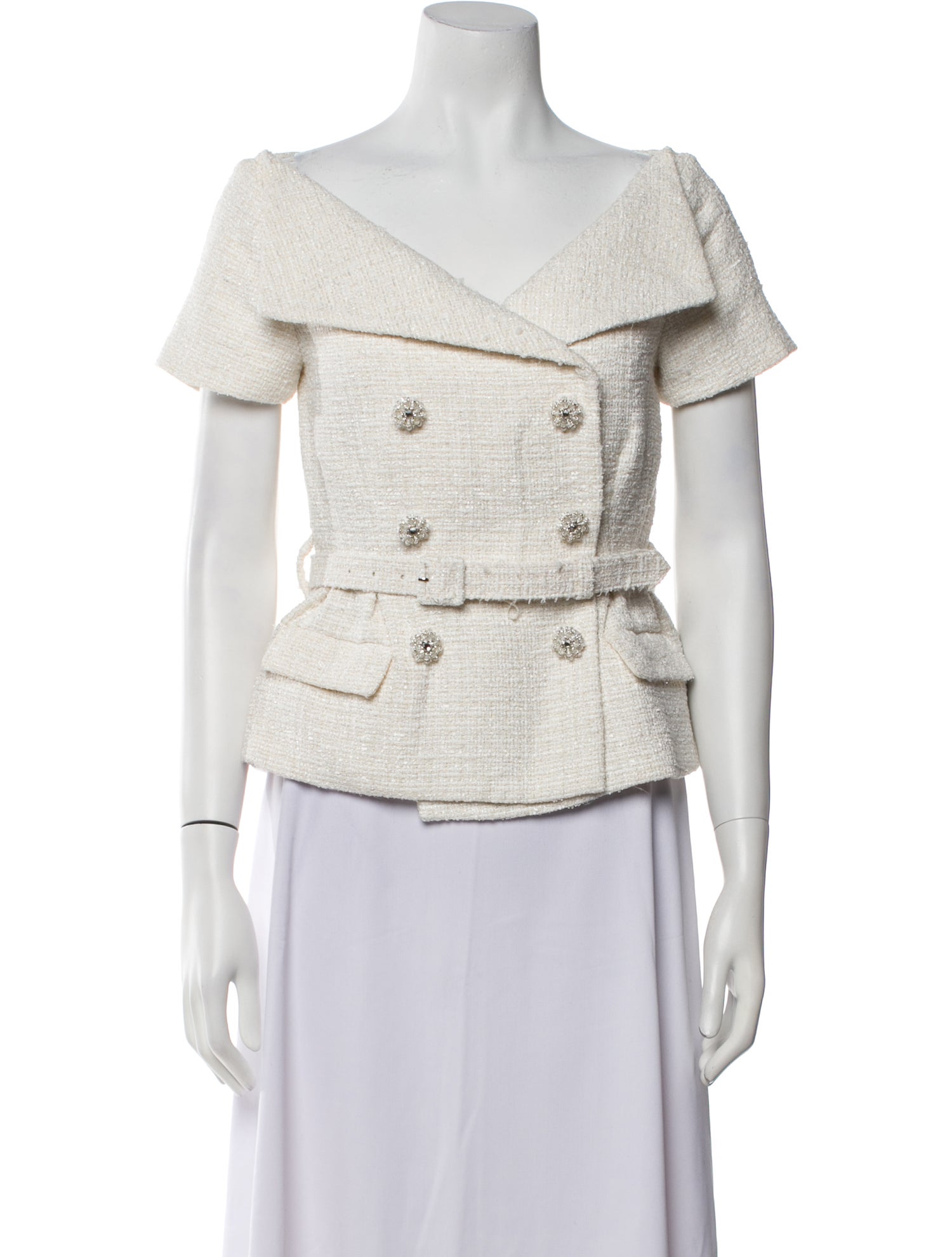 Self-Portrait Short Sleeve Top