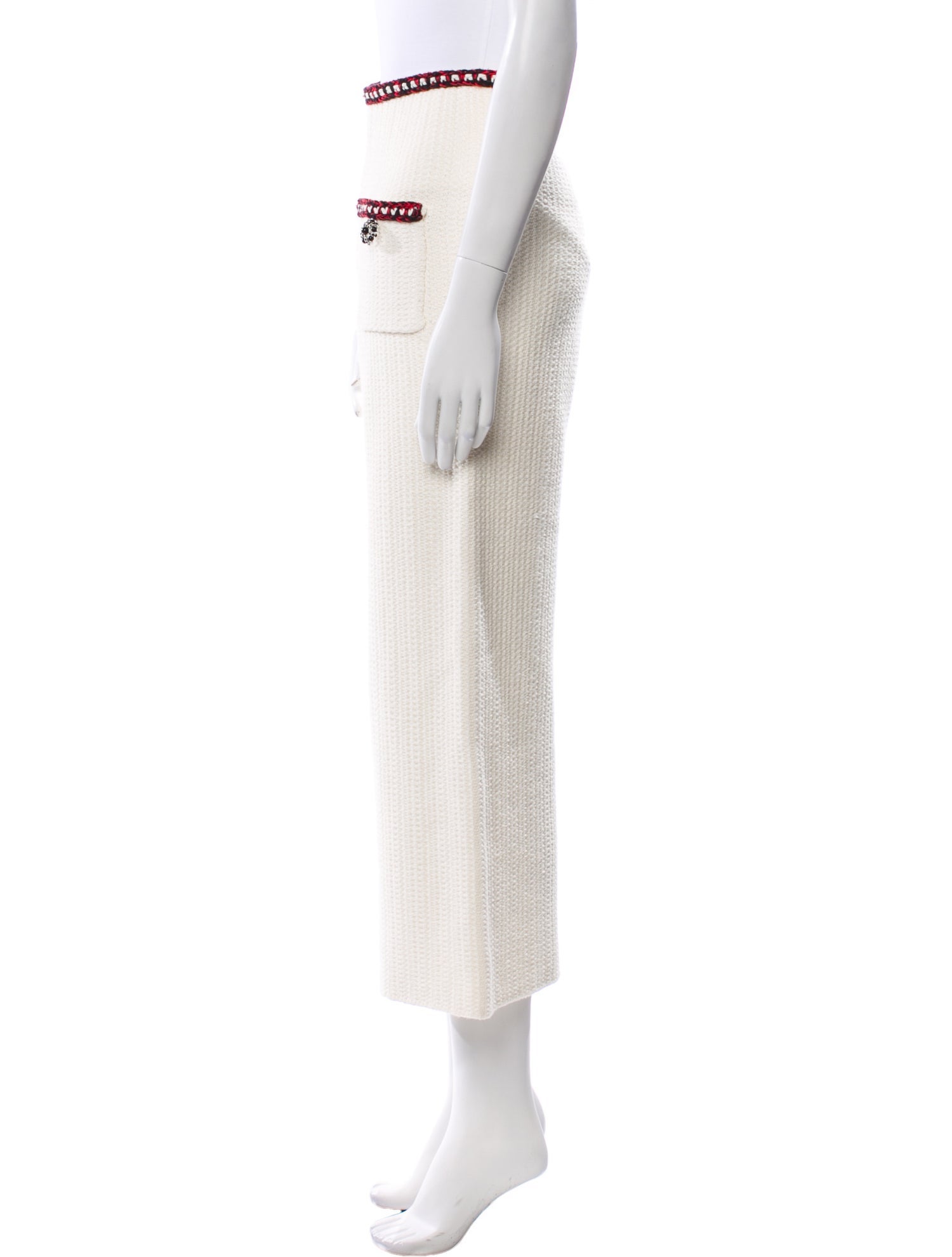 Self-Portrait Printed Wide Leg Pants