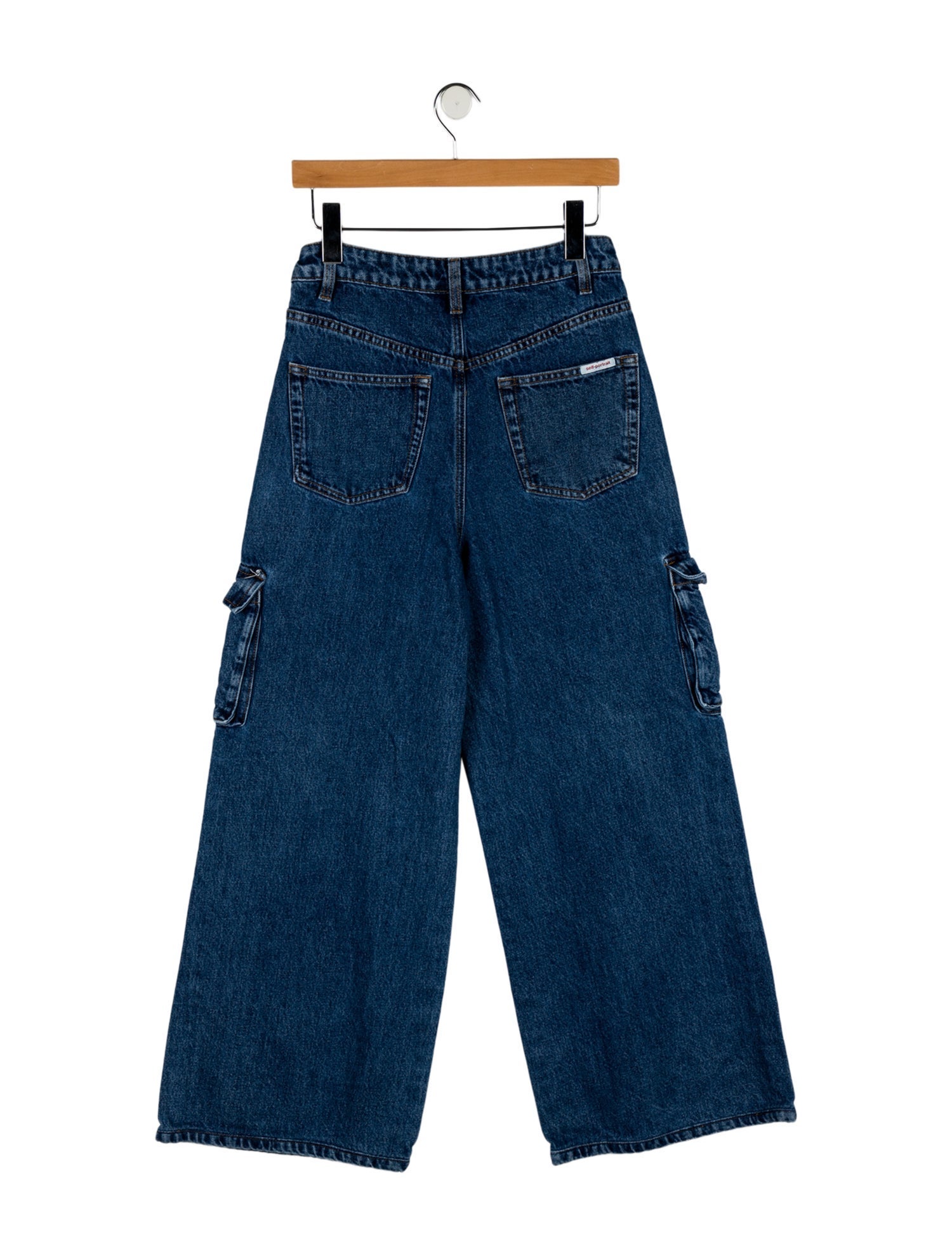Self-Portrait High-Rise Wide Leg Jeans