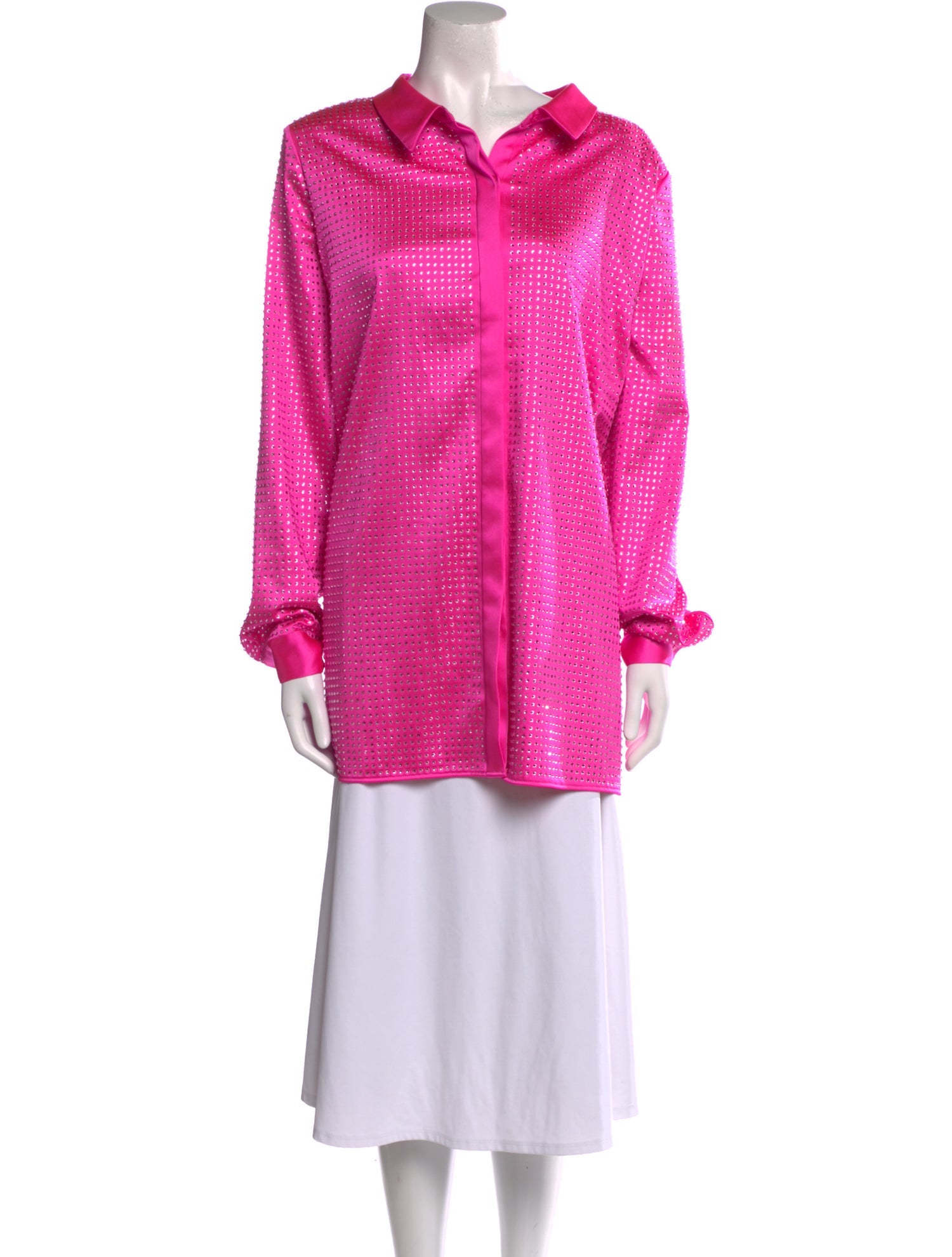 Self-Portrait Cowl Neck Long Sleeve Tunic