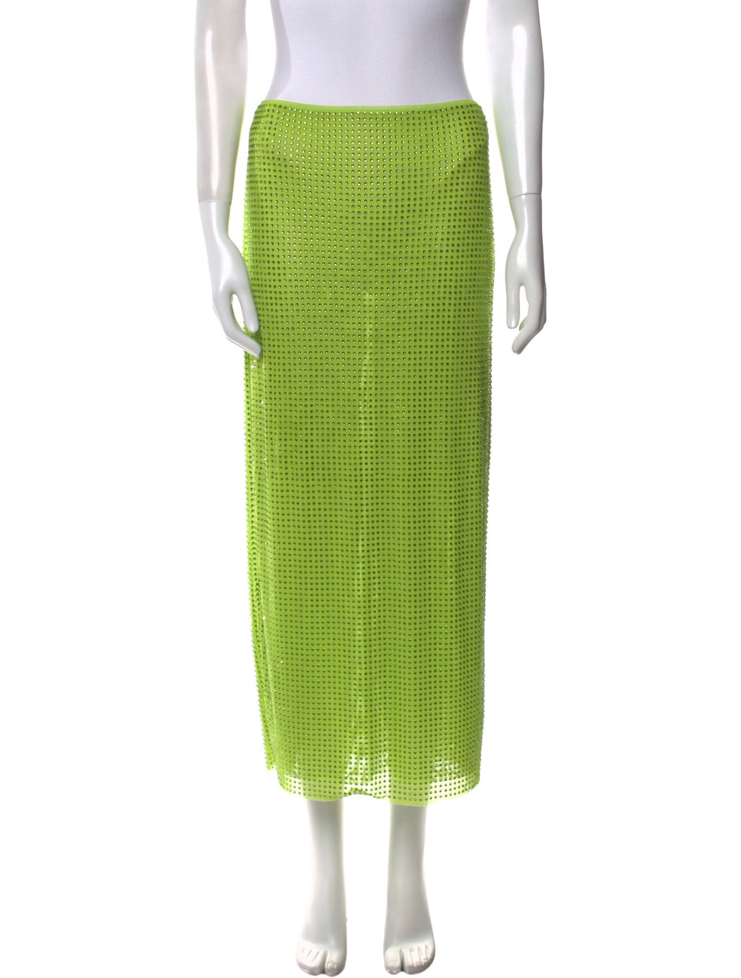 Self-Portrait Crystal Embellishments Midi Length Skirt