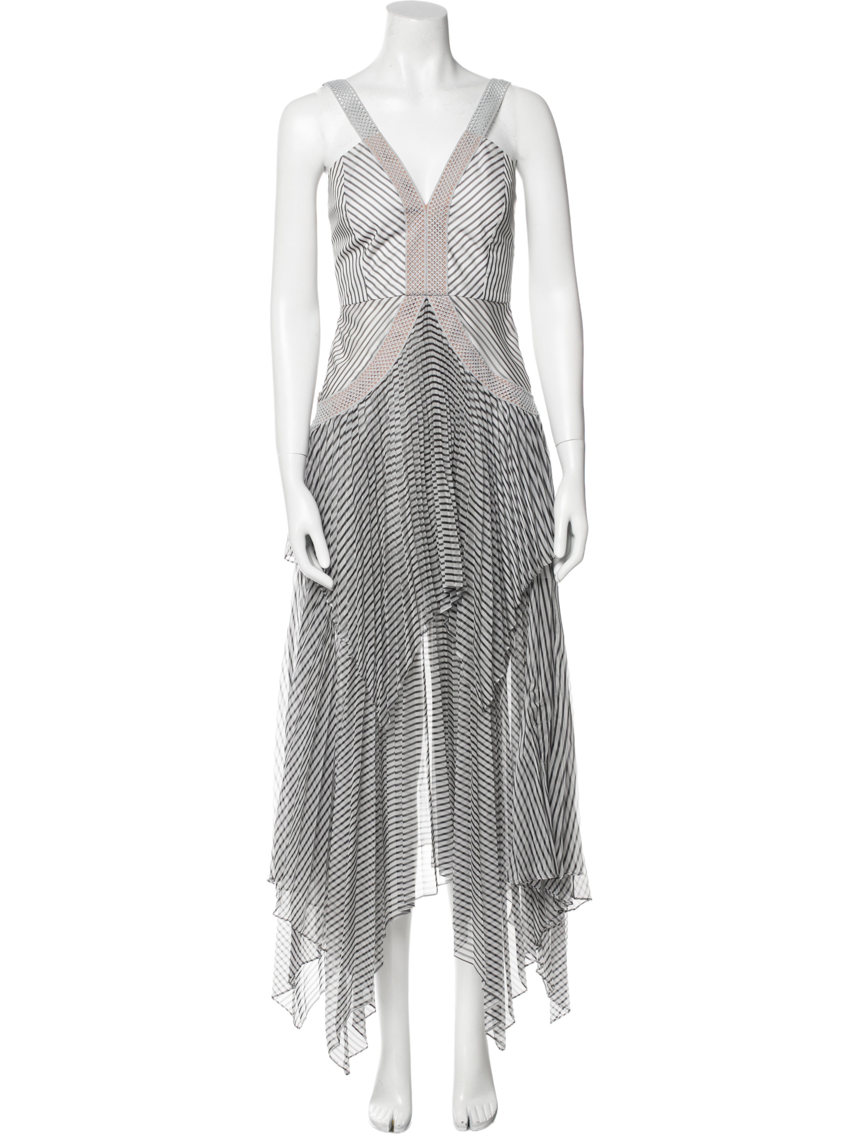 Self-Portrait Striped Long Dress