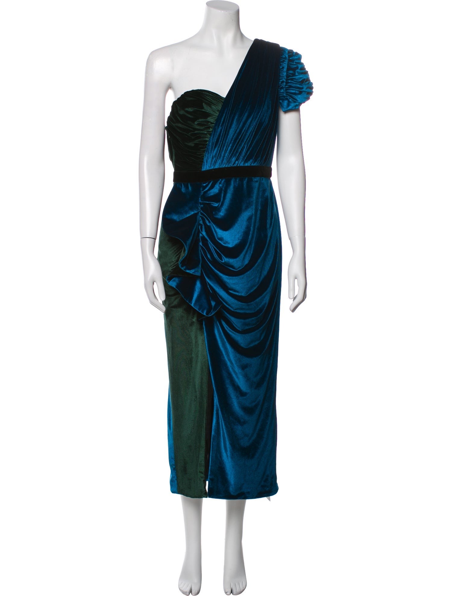 Self-Portrait One-Shoulder Long Dress