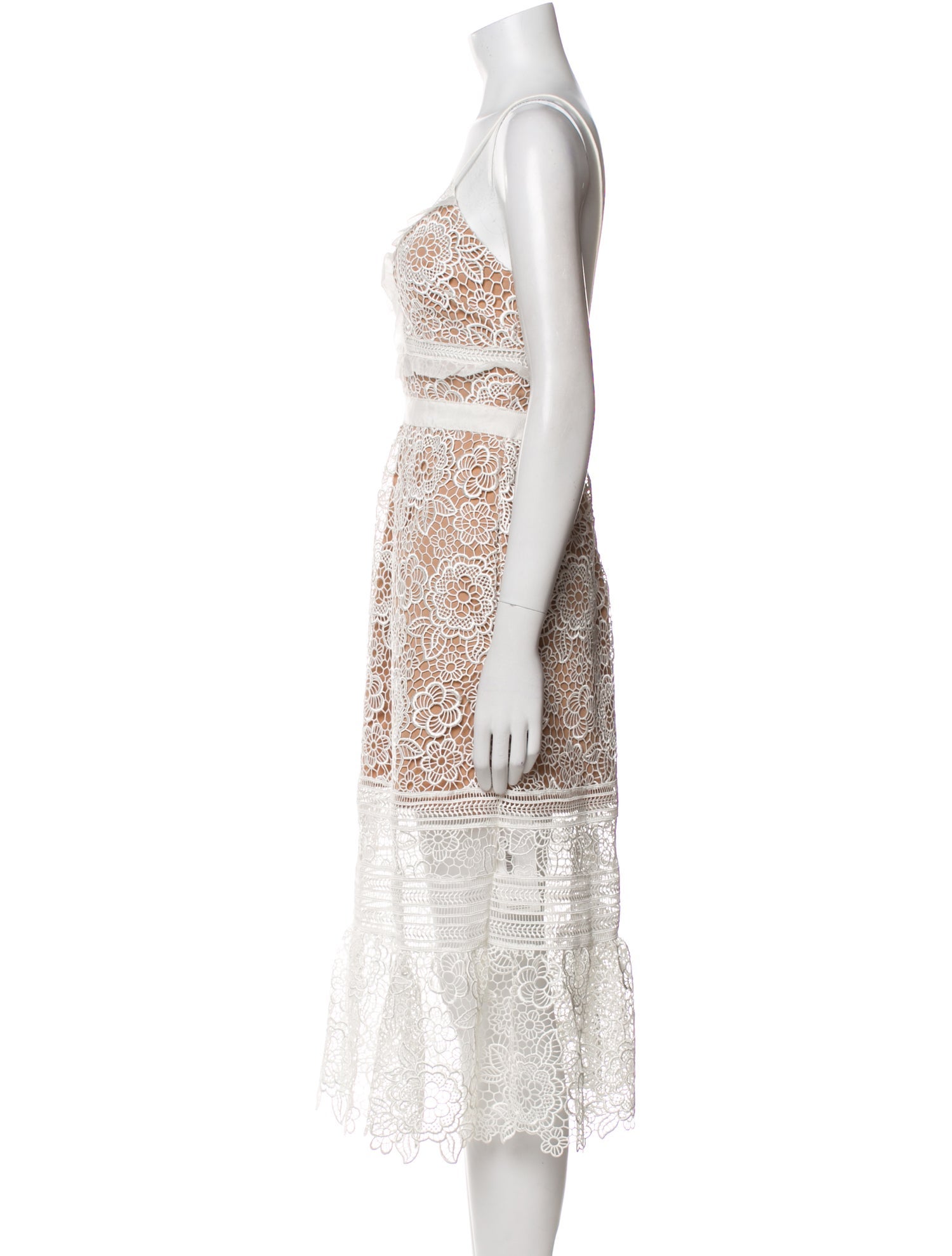 Self-Portrait Lace Pattern Midi Length Dress w/ Tags