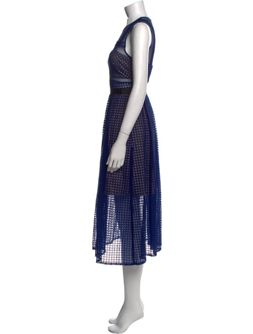 Self-Portrait Printed Midi Length Dress