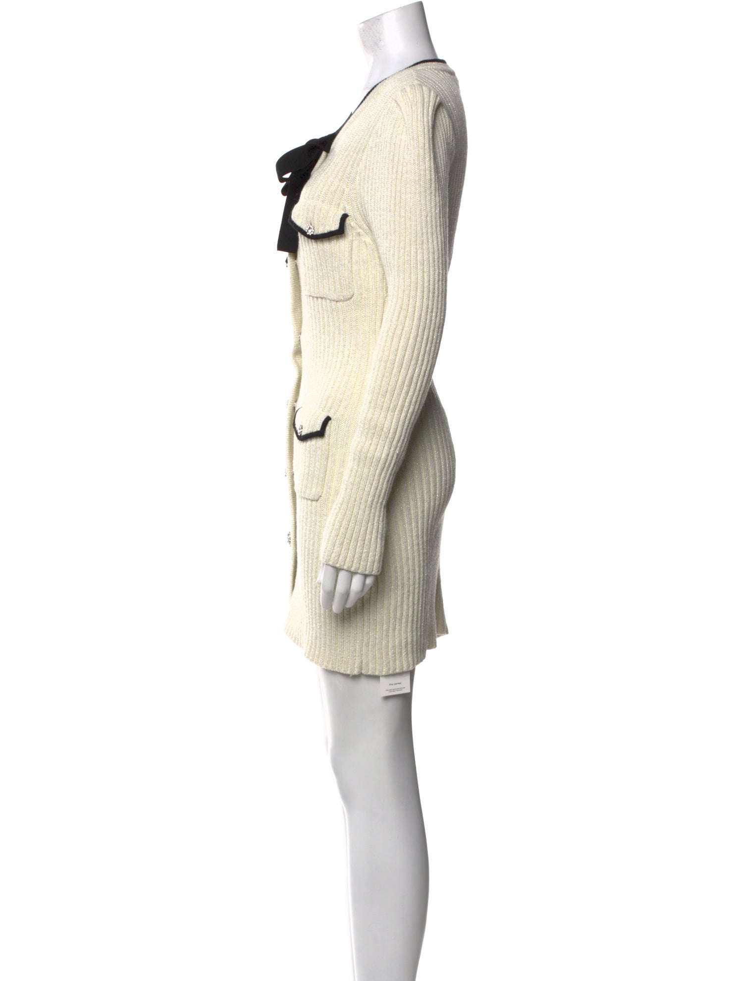 Self-Portrait Scoop Neck Mini Dress