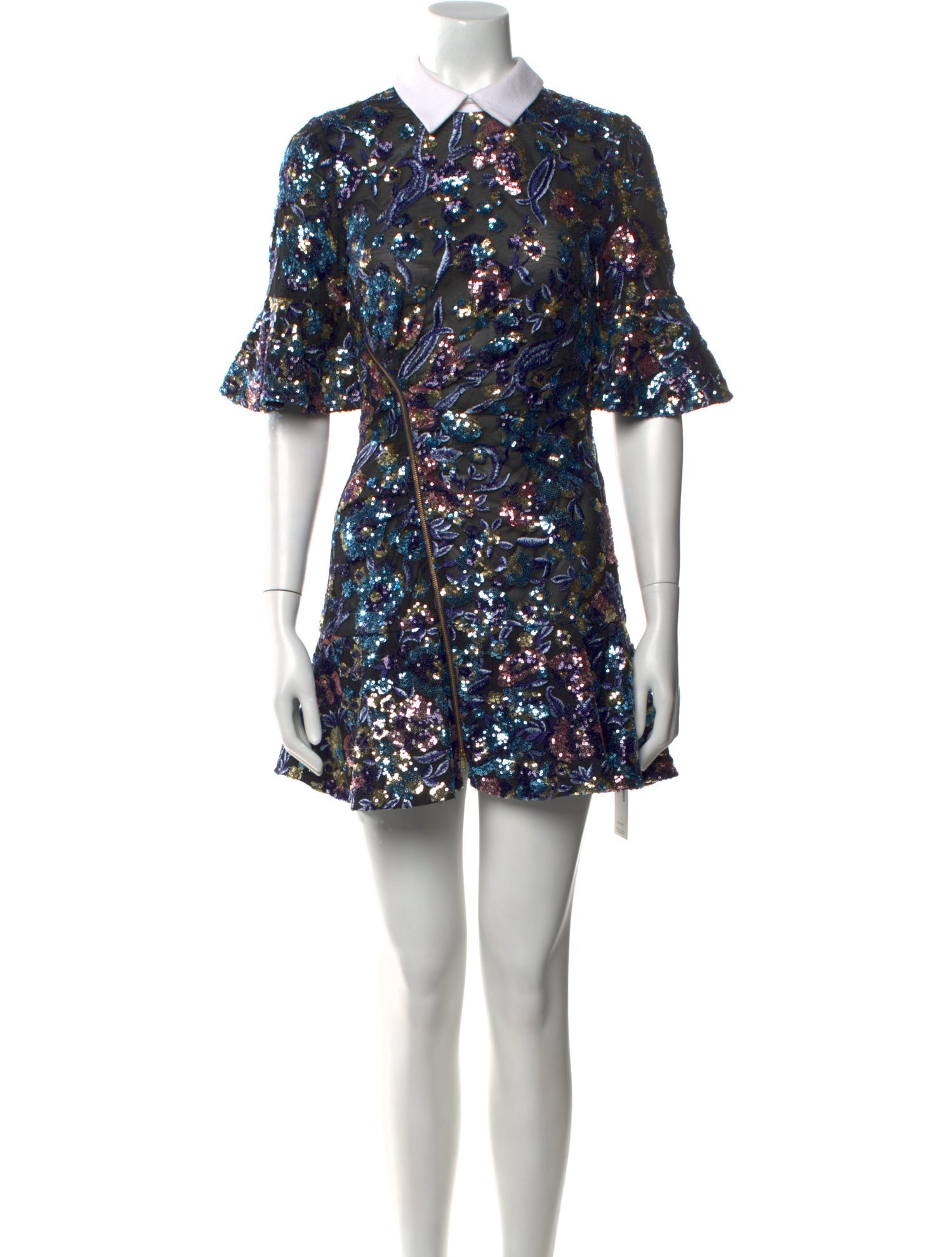 Self-Portrait Floral Print Mini Dress