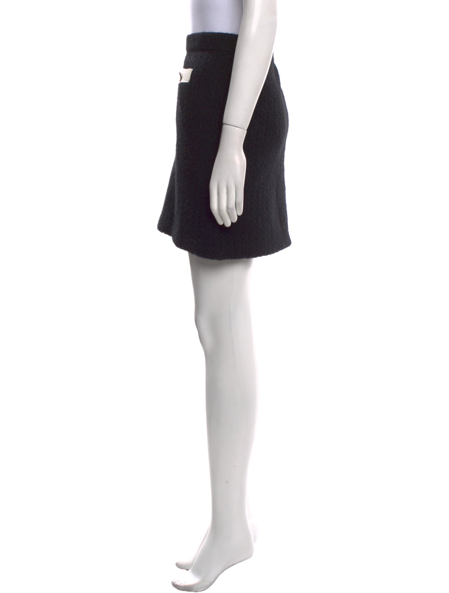 Self-Portrait Alpaca Mini Skirt