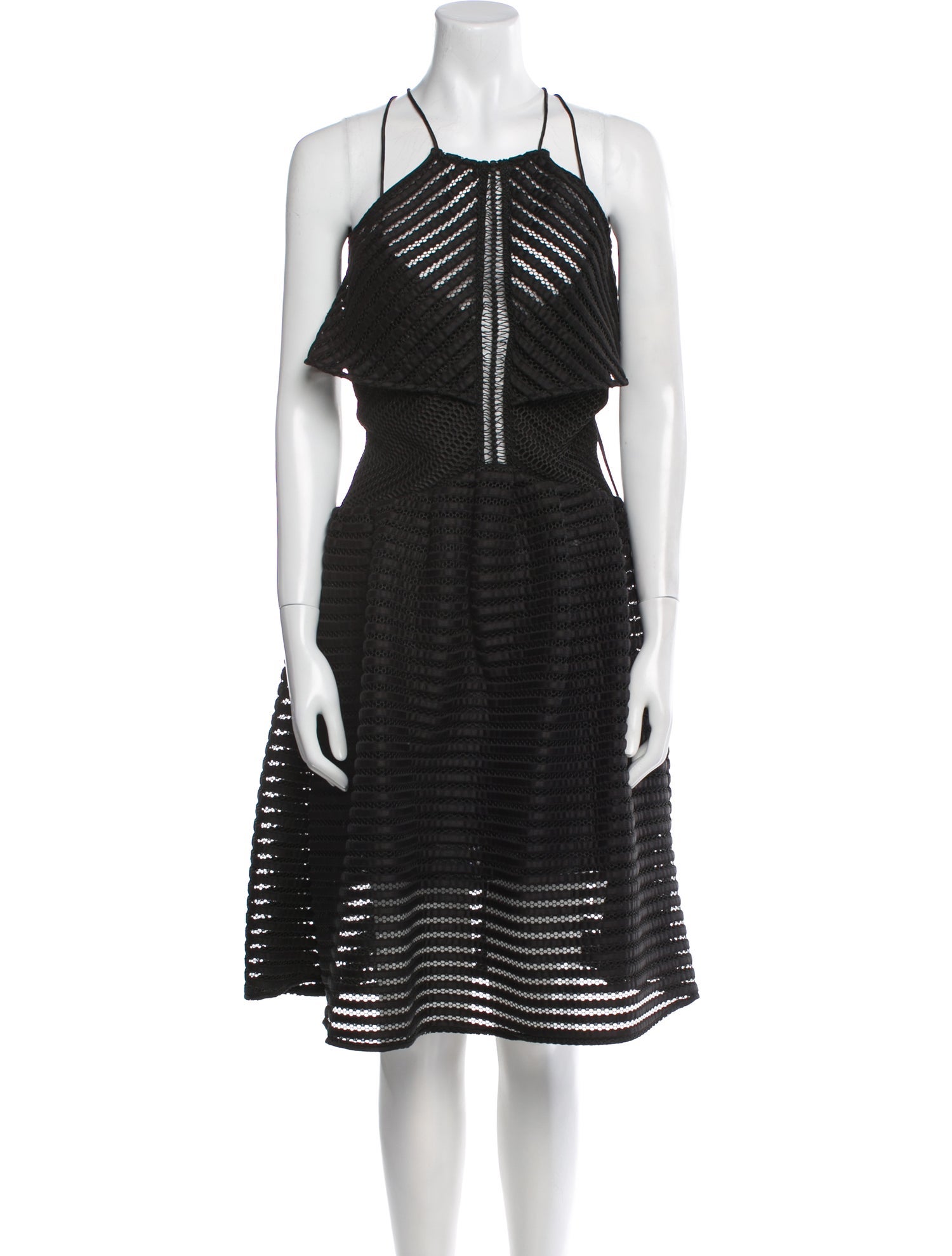 Self-Portrait Halterneck Midi Length Dress