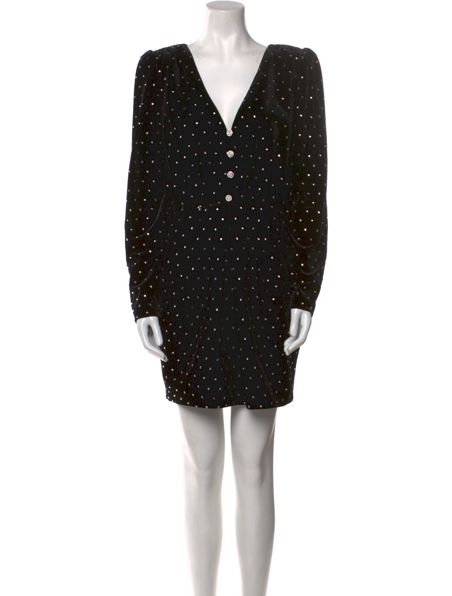 Self-Portrait Polka Dot Print Mini Dress