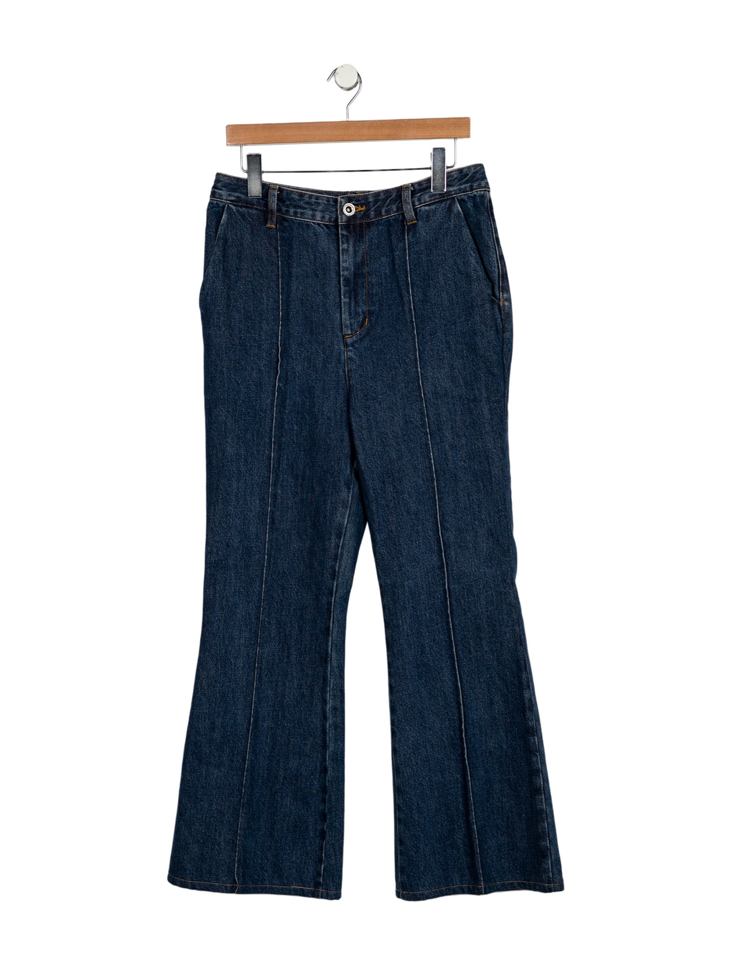 Self-Portrait High-Rise Wide Leg Jeans