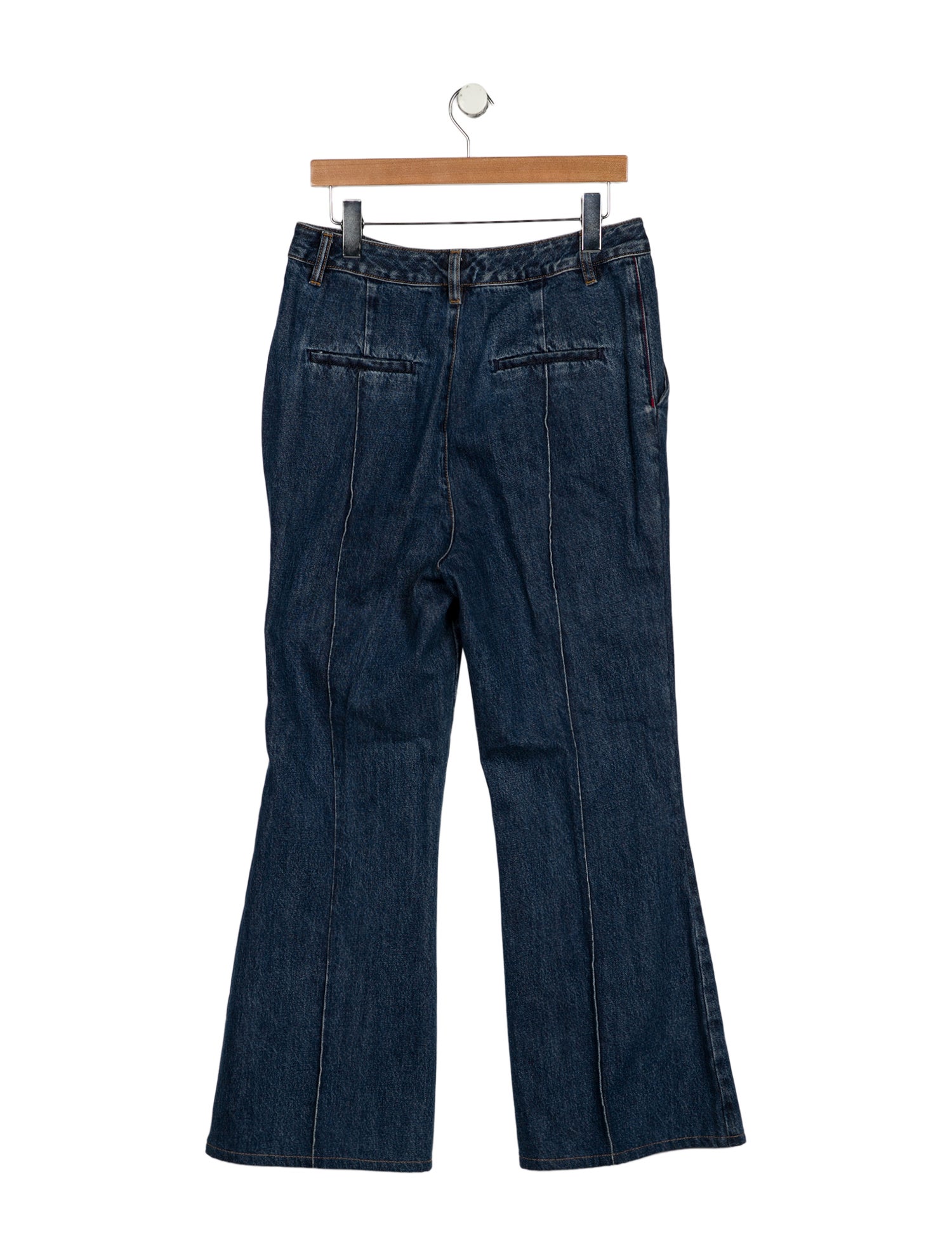 Self-Portrait High-Rise Wide Leg Jeans