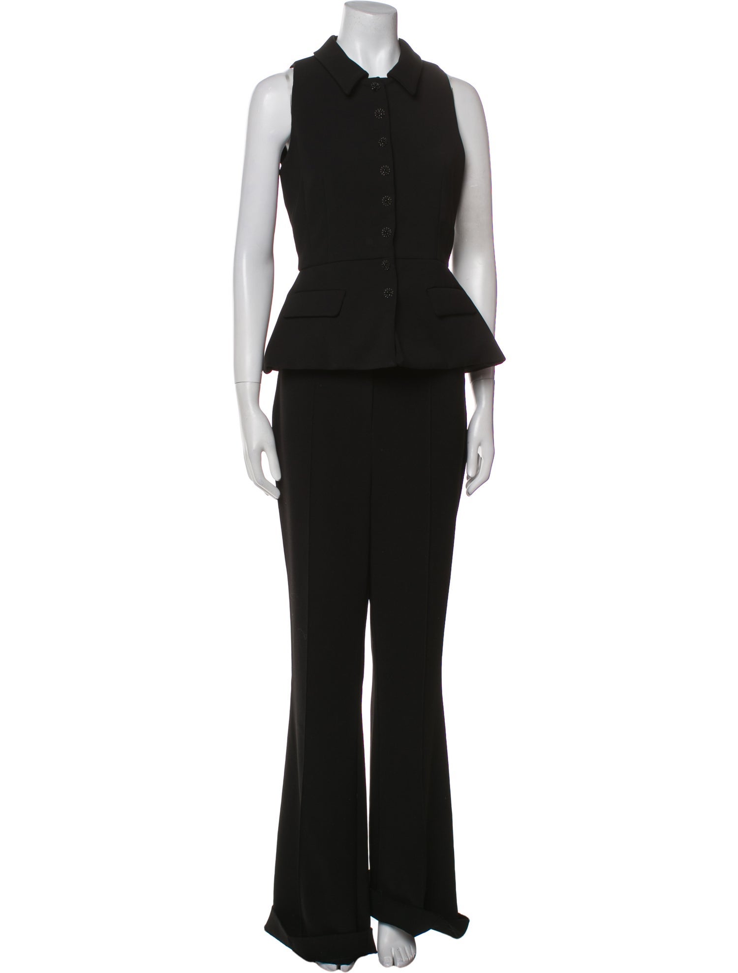 Self-Portrait 2023 Crystal Embellishments Pant Set