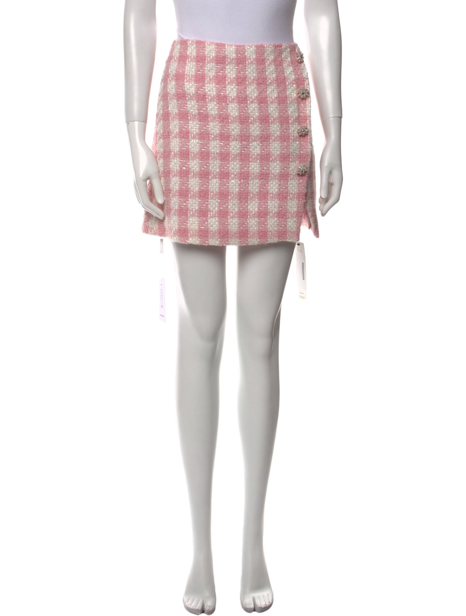 Self-Portrait Plaid Print Mini Skirt w/ Tags