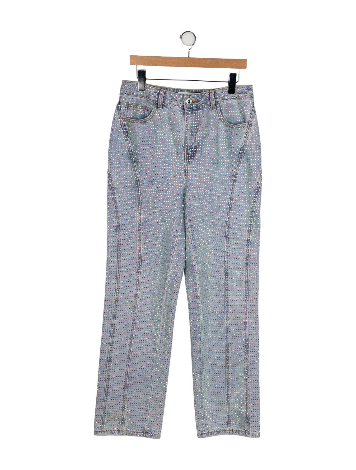 Self-Portrait High-Rise Wide Leg Jeans