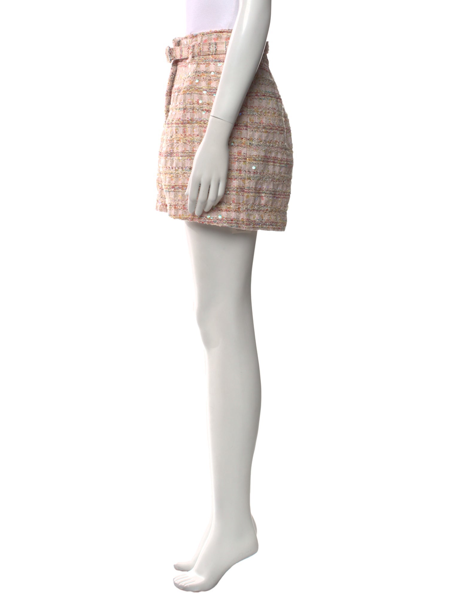 Self-Portrait Printed Mini Shorts