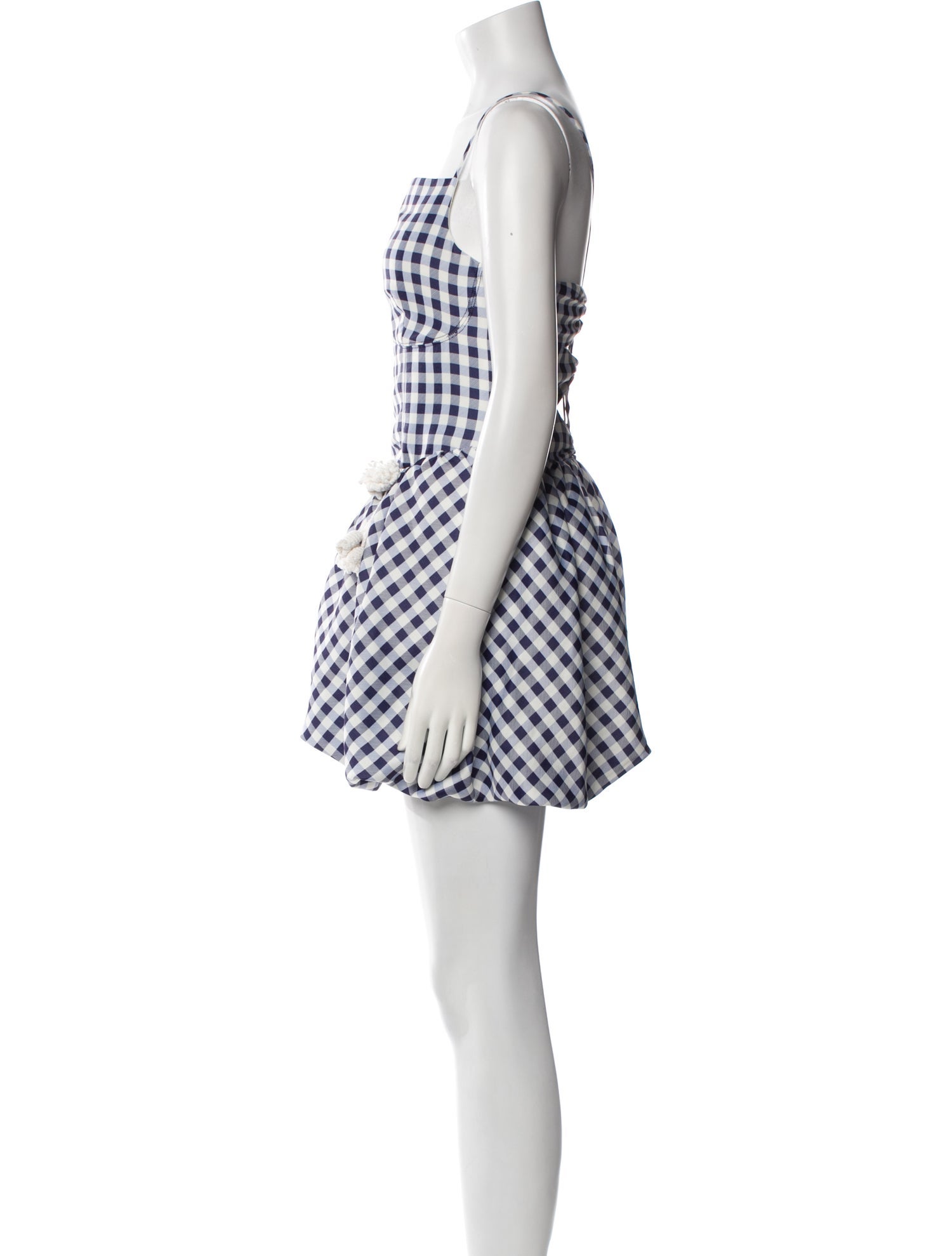 Self-Portrait Plaid Print Mini Dress