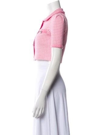 Self-Portrait Plaid Print Bolero