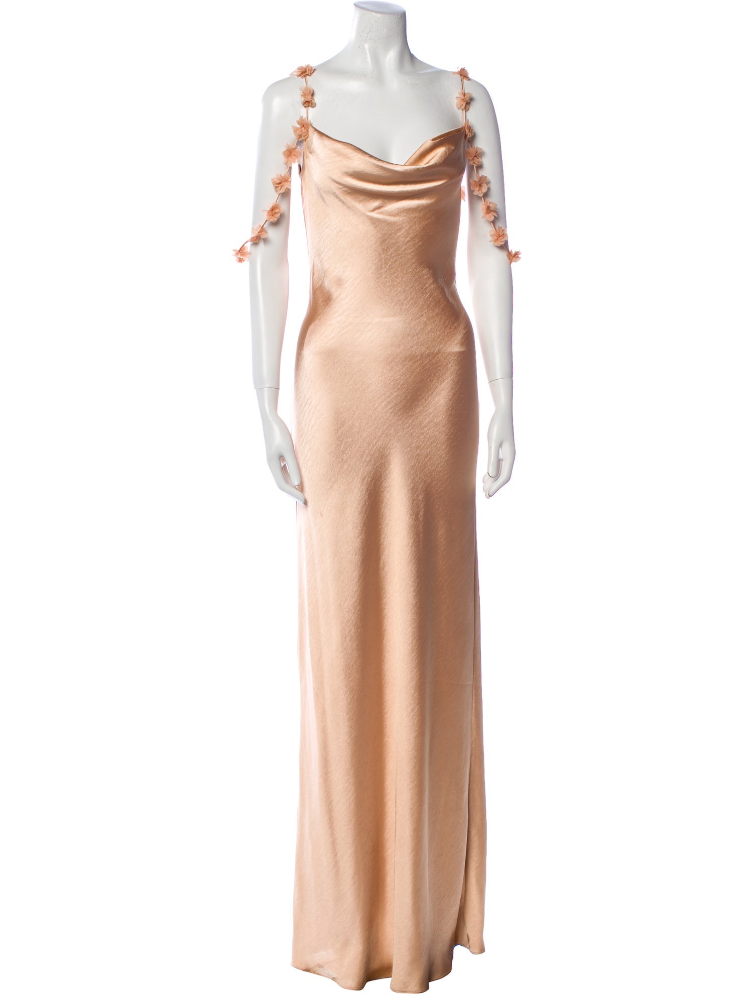 Self-Portrait Cowl Neck Long Dress