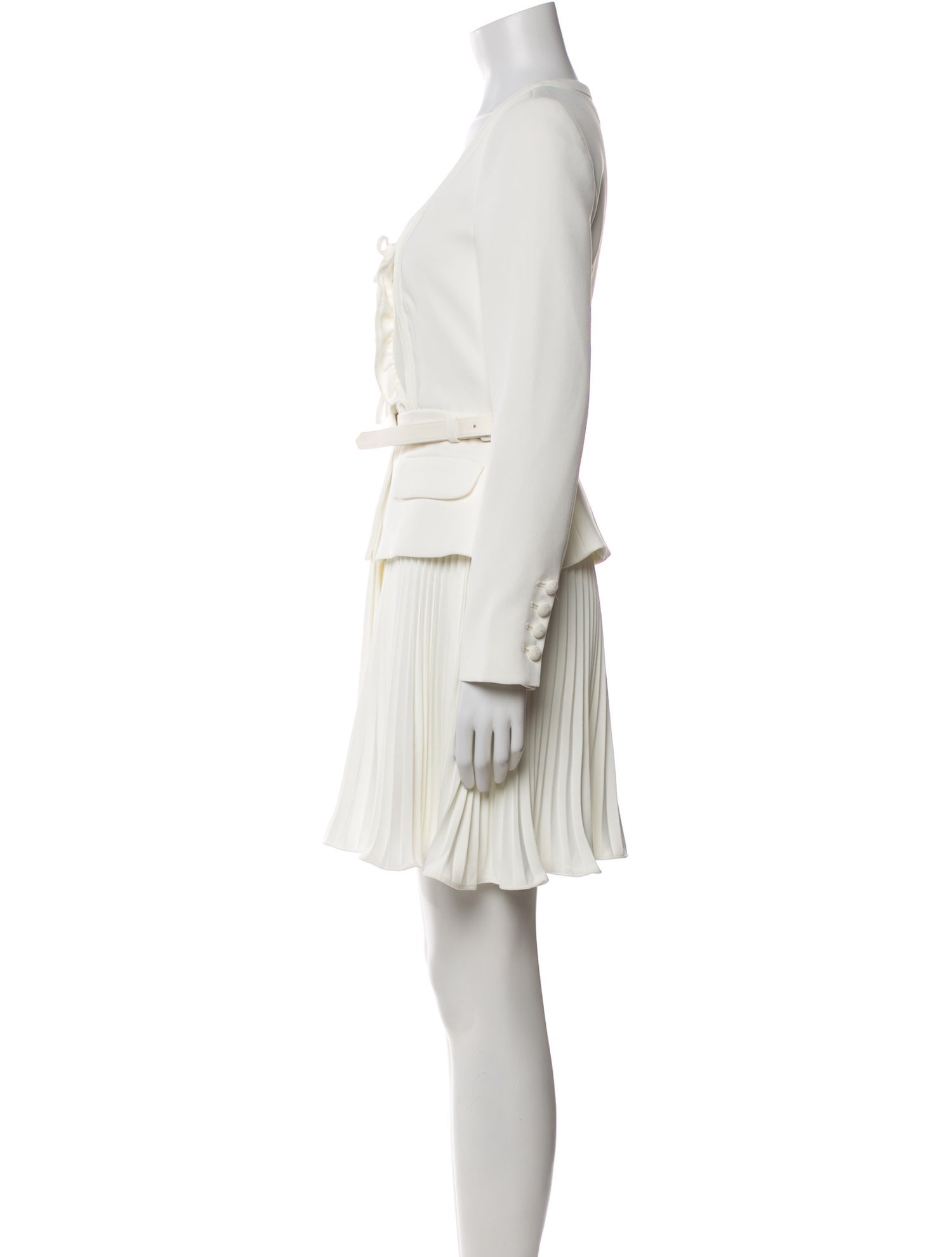 Self-Portrait Scoop Neck Mini Dress